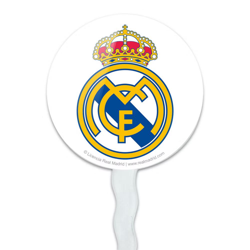 Real Madrid FC Crest Cupcake Picks Toppers Decoration Set of 6 - Image 2