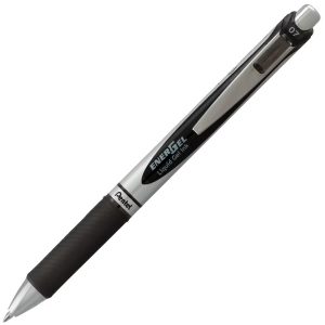 5ct Rollergel Pens Energel 0.7mm Multiple Color Ink: Quick Drying, Retractable, Blue, Green, Black, Stationery Set