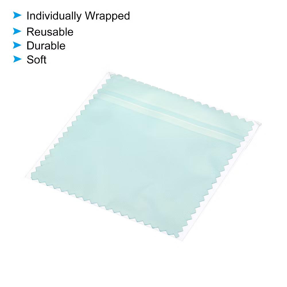 Reusable Double-Sided Microfiber Jewelry Cleaning Cloth 100 Pcs - Image 2