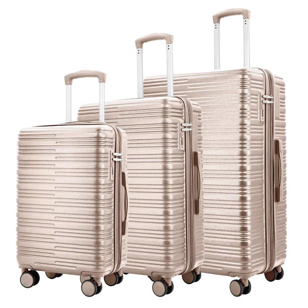 3-Piece Hardside Expandable Luggage Set with 8 Spinner Wheels - 20", 24", 28" - Image 12