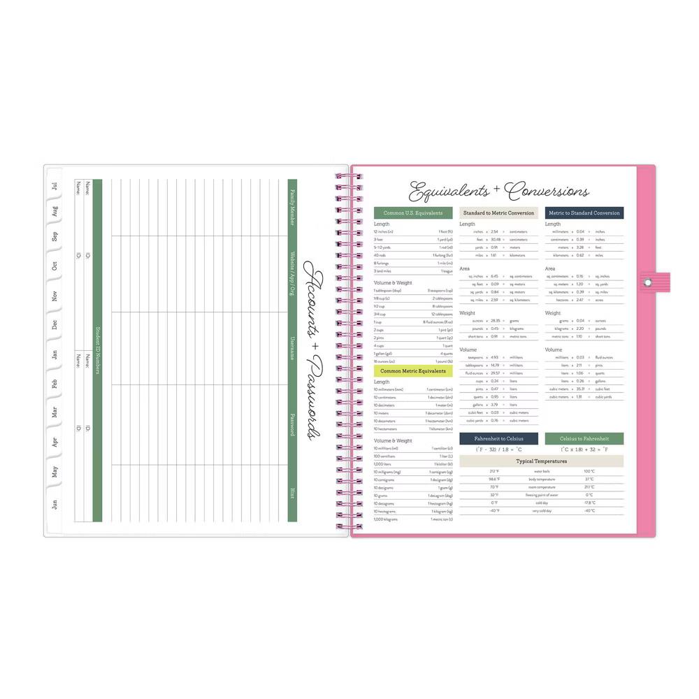 Blue Sky Your Year Parent Weekly/Monthly Planner Wirebound 8.5"x11" Rossi Floral - Image 21