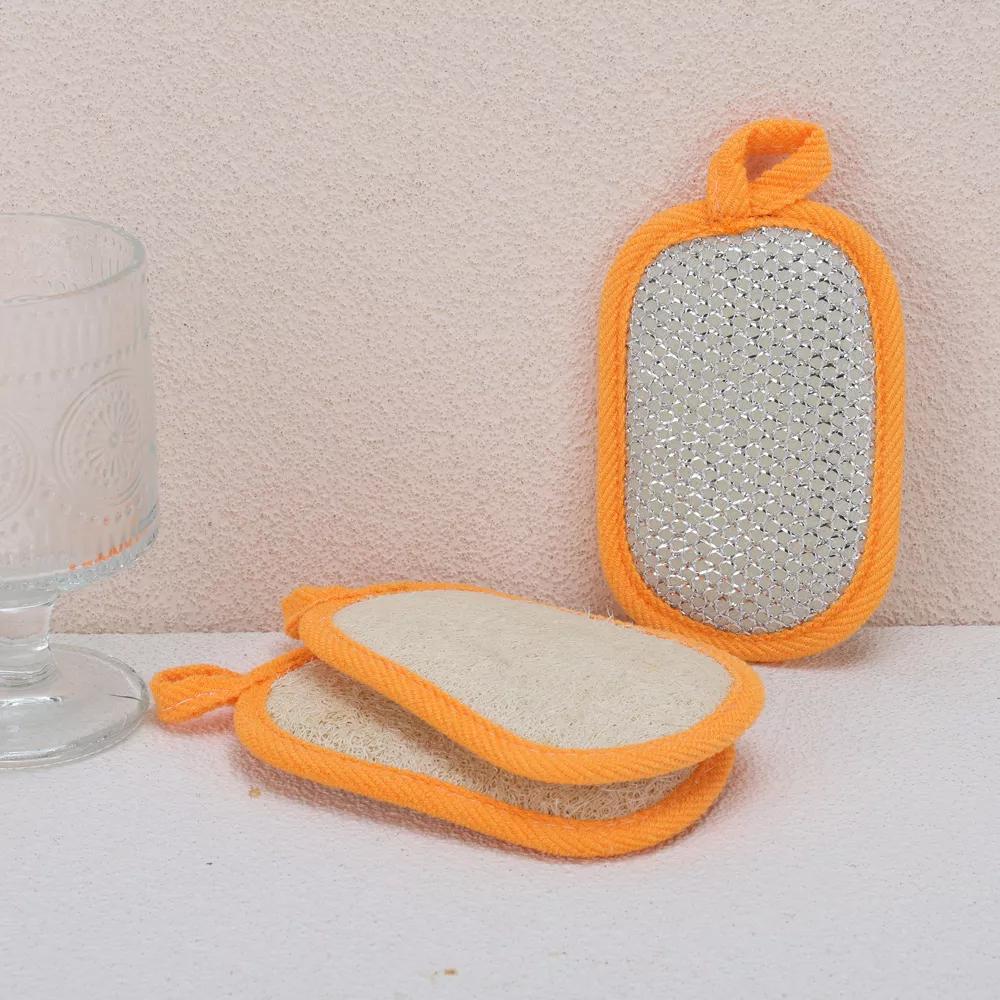 Double-sided Rectangular Wood Pulp Sponge Dish Washing Cloth 3 Pcs - Image 30