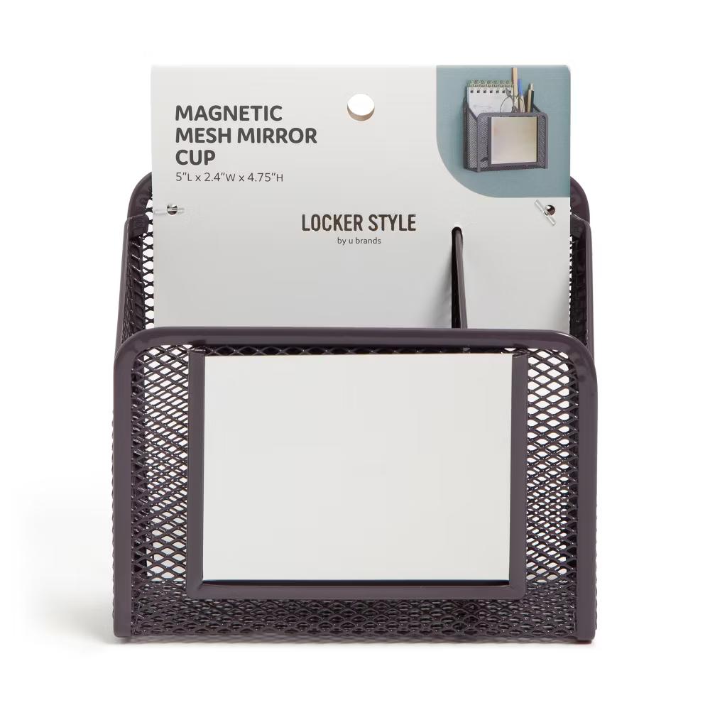 Locker Mesh Cup with Mirror Dusty Black - Image 2