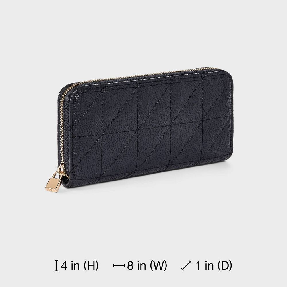 Large Zip Wallet with Charm - Image 9