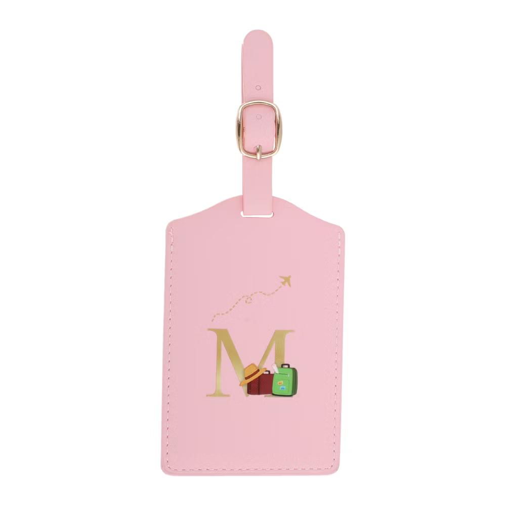 Letter Luggage Tag Pink 1 Pc - Image 39