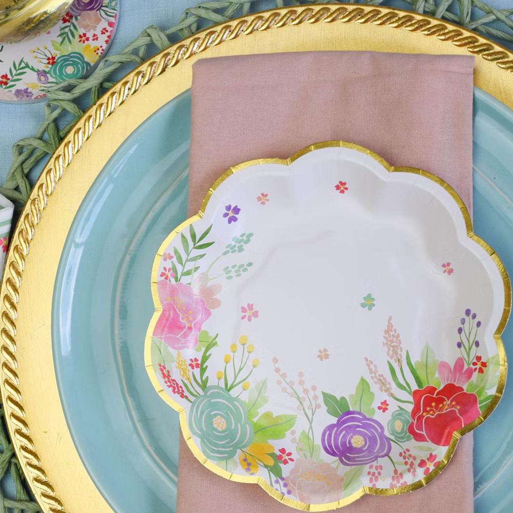 Garden Blooms 62 Piece Party Tableware Set (16 guests) | 00260NA-KIT - Image 7