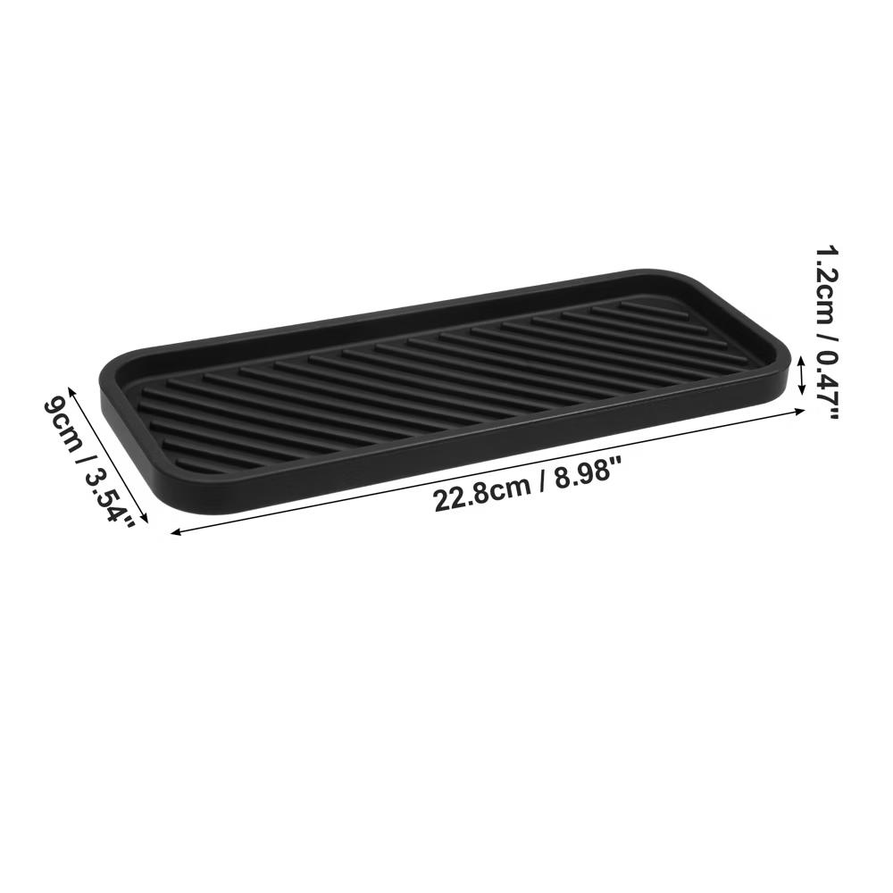 Soap Dish Soap Cleaning Storage Keep Soap Dry for Bathroom Silicone 8.98''x3.54'' 1Pcs - Image 5