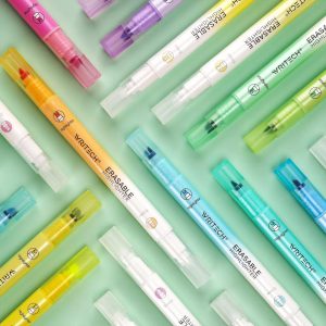 Dual Tip Erasable Highlighters, Pastel Colors, 6 Count