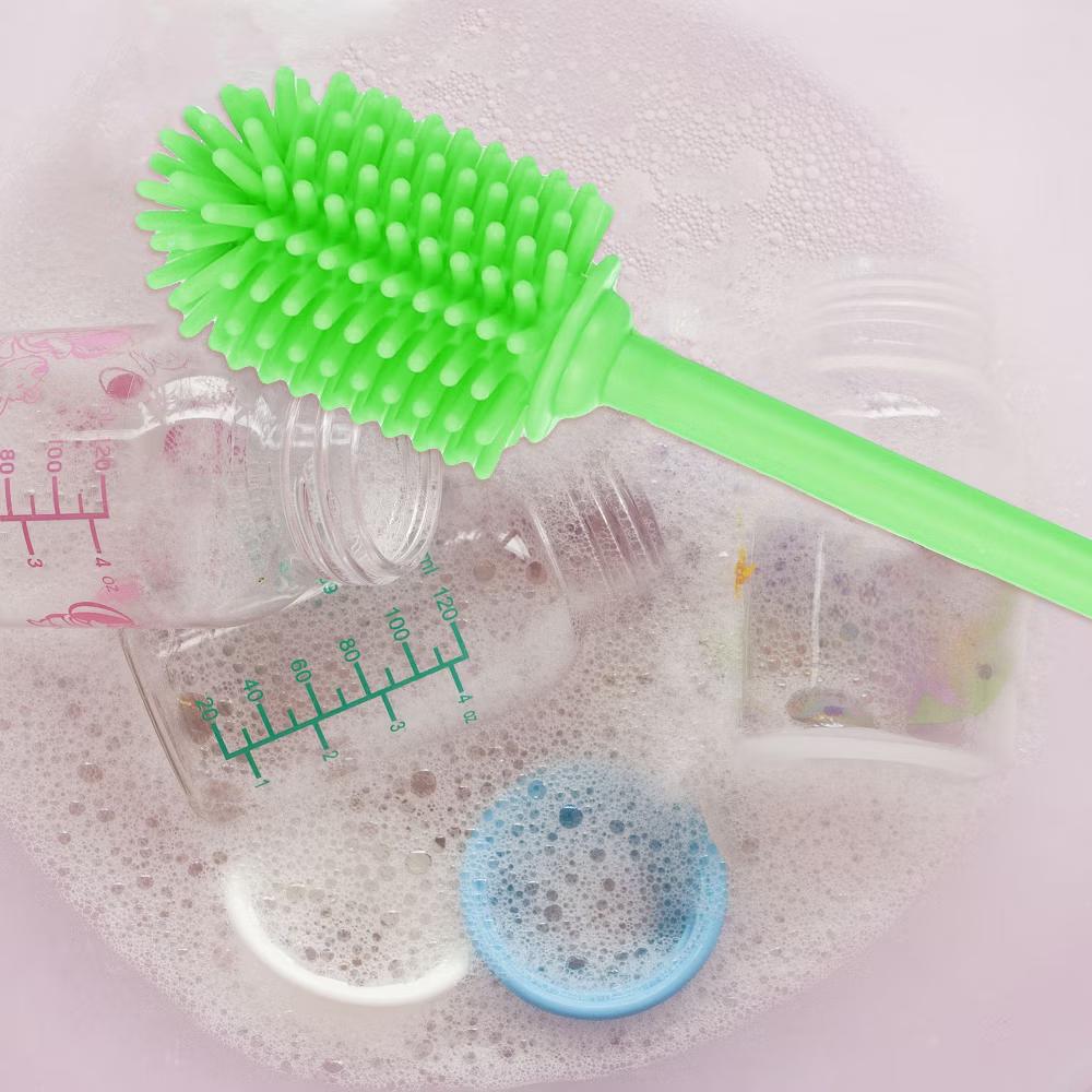 Silicone Bottle Brush with 2 Straw Brush for Cleaning Narrow Neck Containers Sport Bottles - Image 15
