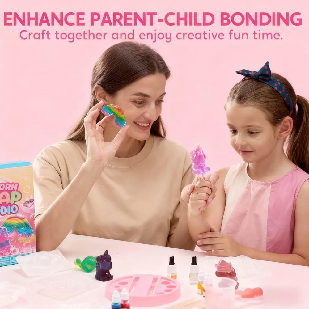 Soap Making Kit for Kids, DIY Arts and Crafts, Unicorn Girl Gifts, STEM Toys Science Kits, Ideal Birthday Gifts for Boys Girls Ages 6 7 8 - Image 3