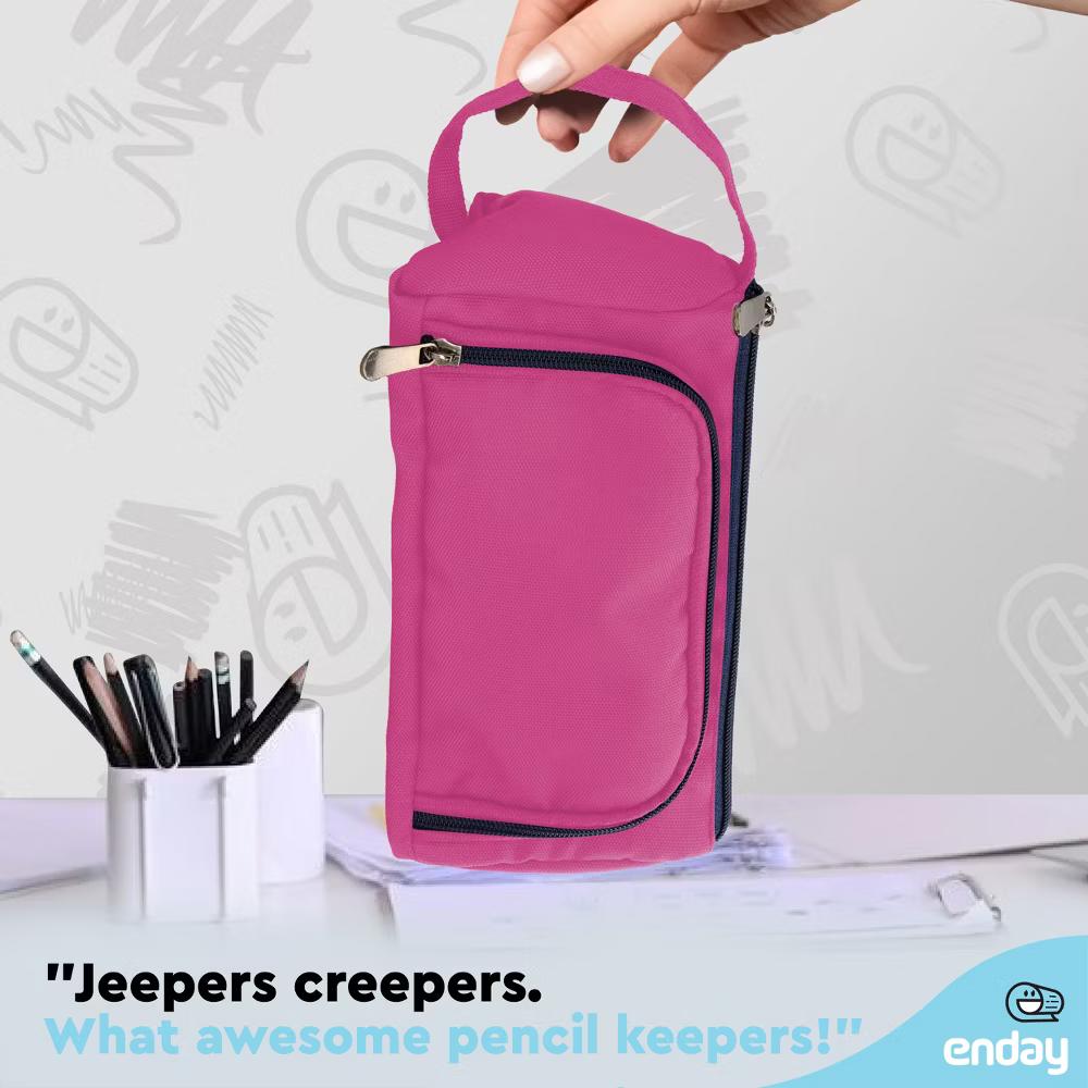 Large Capacity Pencil Case, 3-Compartment Zipper Pencil Pouch, Cute Pencil Case Organizer - Image 20