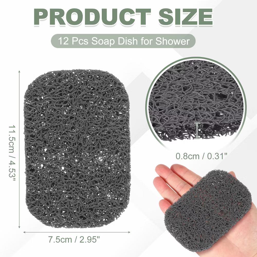 Soap Holder Pads, Soap Dish Saver Holder, Bar Dish Pads Non-Slip Self Draining - Image 22