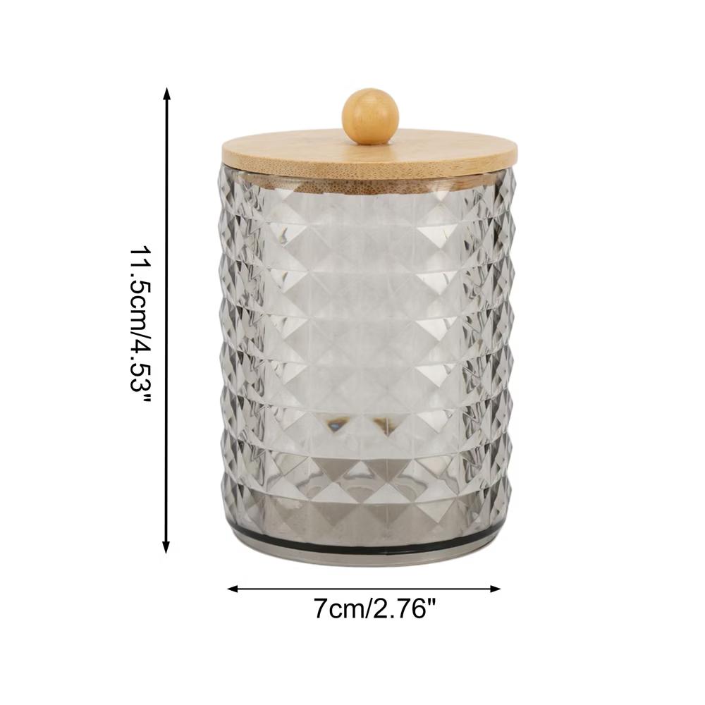 Dustproof Diamond-pattern Bath Canister 1 Pc - Image 11