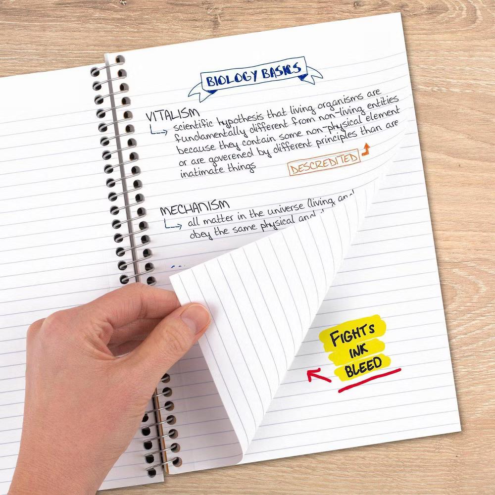 Five Star 150pg 5 Subject College Ruled Notebook 9.5"x6": Spiral, School Supplies, Acid-Free, Water-Resistant, Multicolored - Image 4