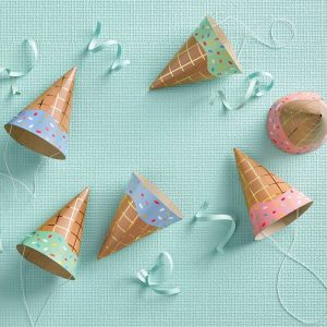 10ct 5" Ice Cream Party Hats