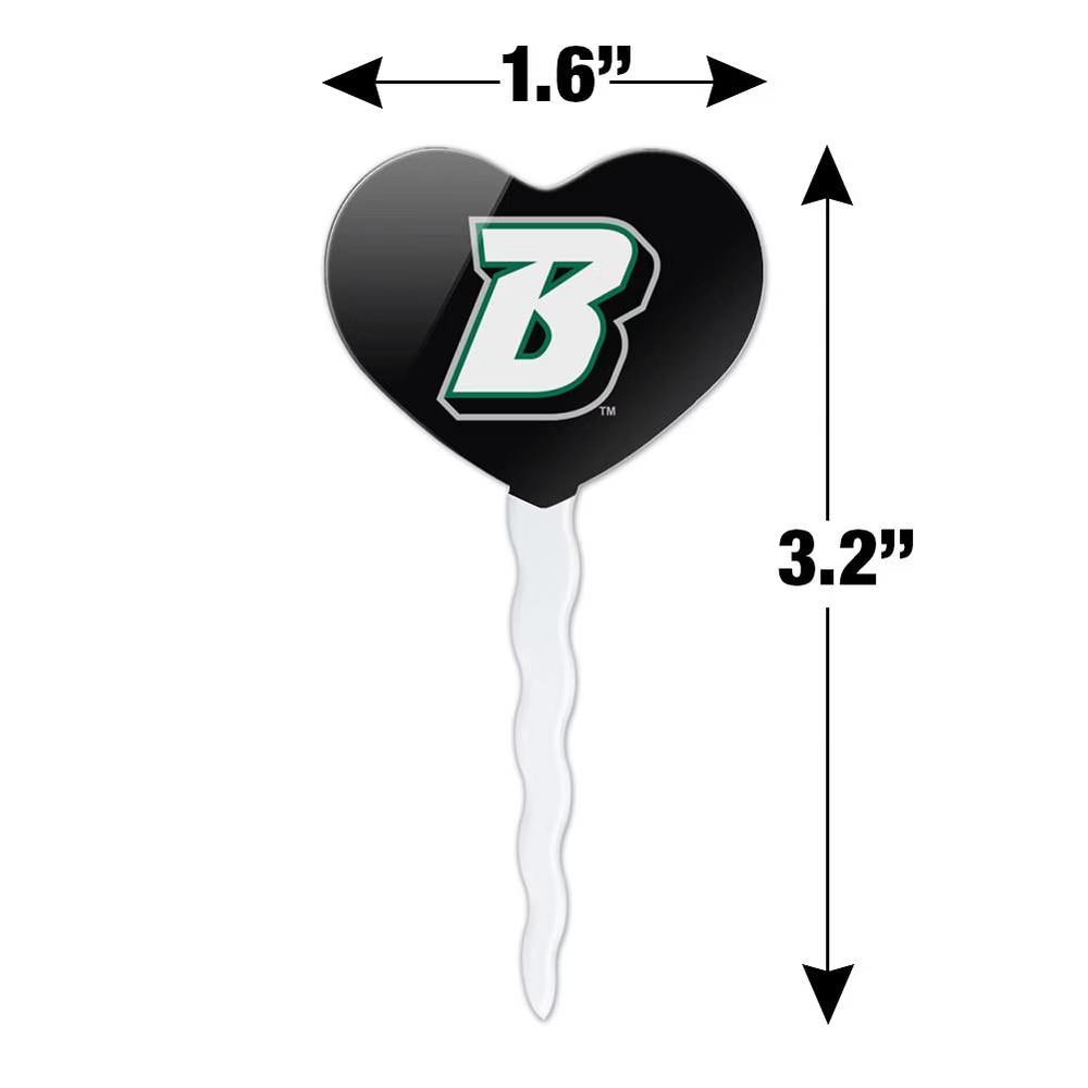 Binghamton University Logo Heart Love Cupcake Picks Toppers Decoration Set of 6 - Image 2
