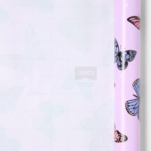 96"x30" Butterfly Gift Wrapping Paper Purple