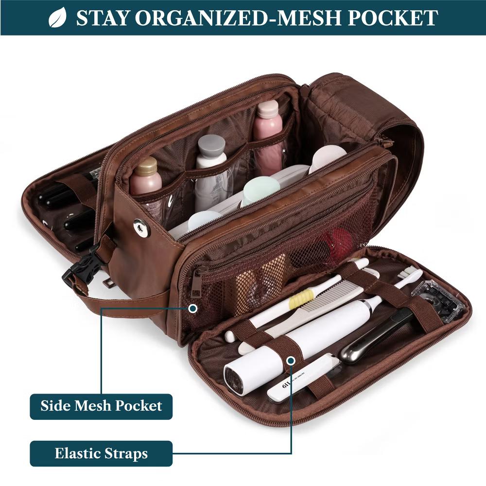 Toiletry Bag Women Men, Travel Toiletries Organizer Case, Essentials Shaving Dopp Kit, Cosmetic Make Up Accessories - Image 14