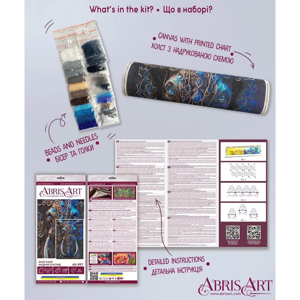 Art Bead Embroidery Kit - Sage gaze - Image 8