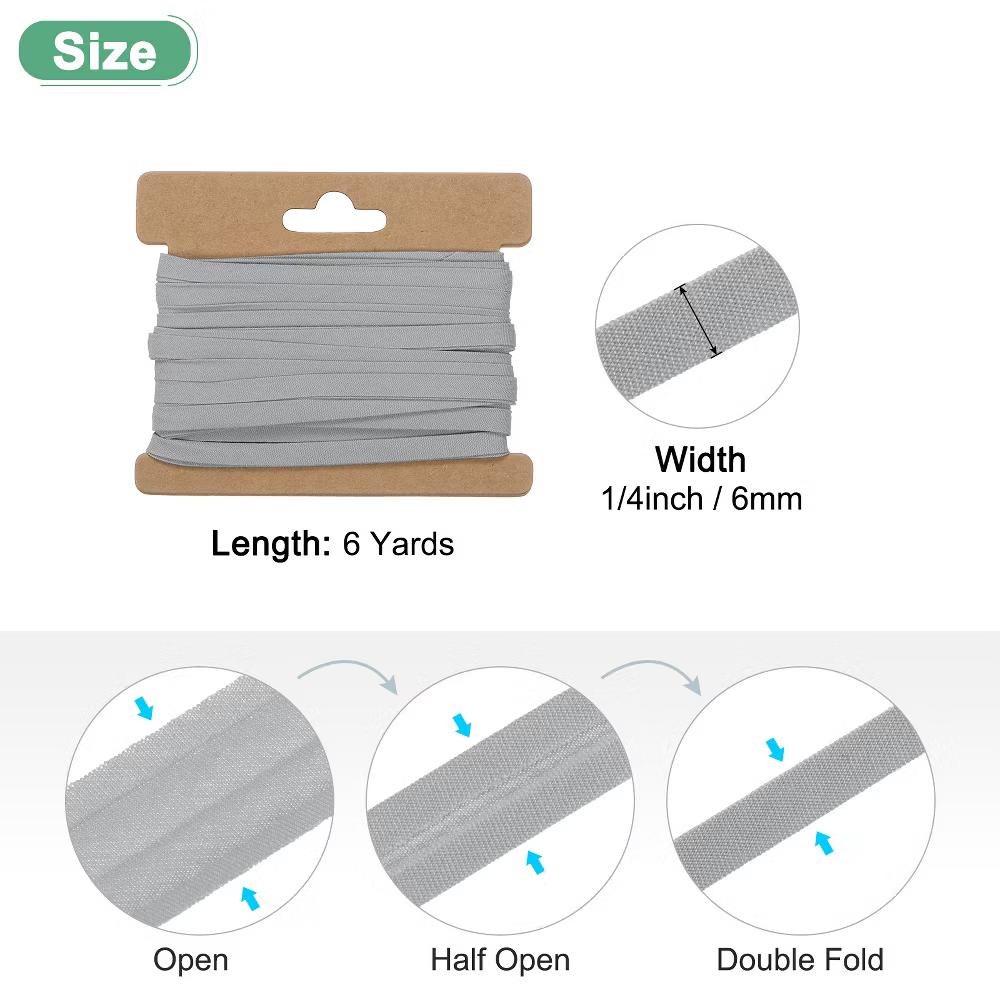 Cotton Durable Washable Double Fold Bias Tape Bias Tape 1 Pc - Image 39