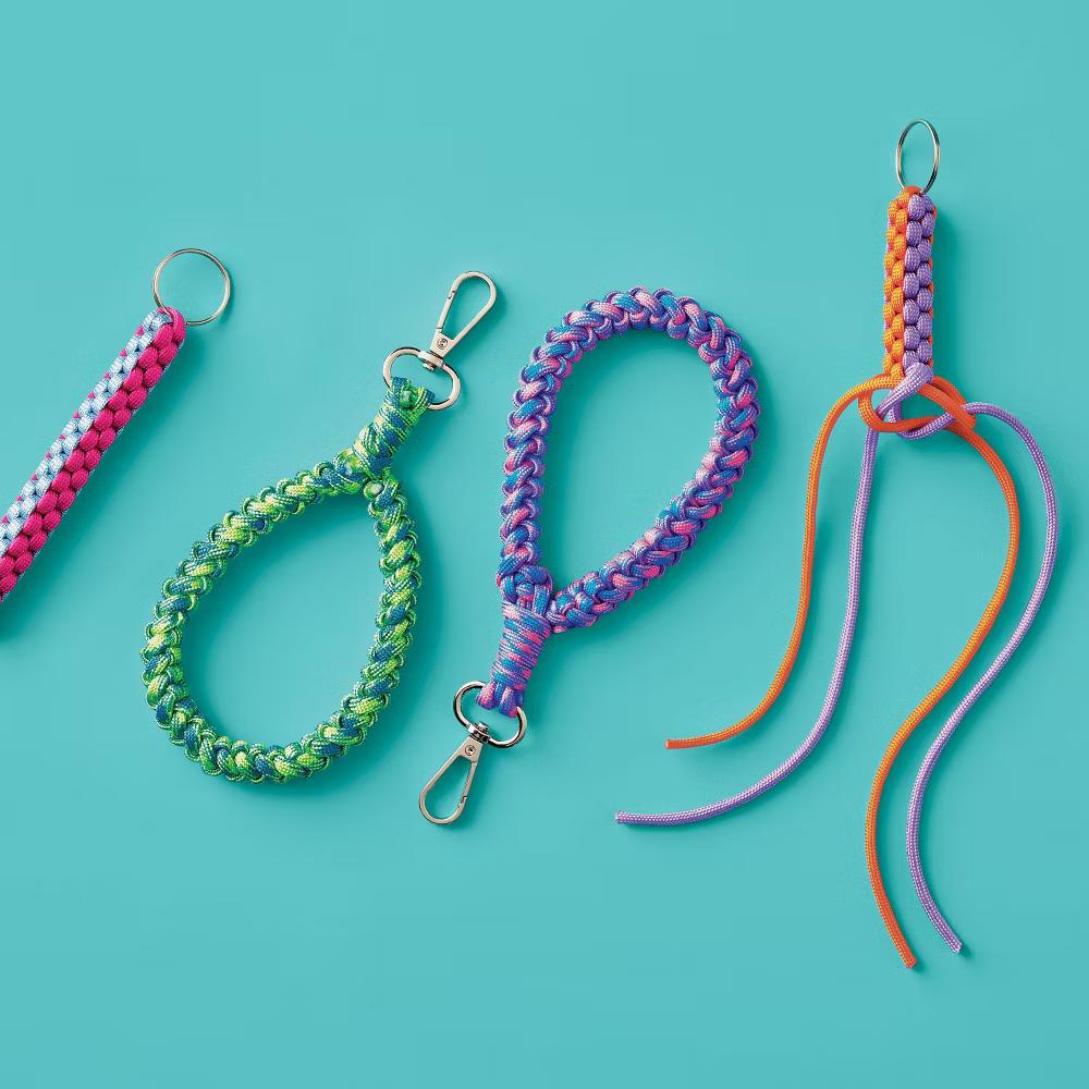 4ct Summer Craft Paracord Key Chains Activity Kit