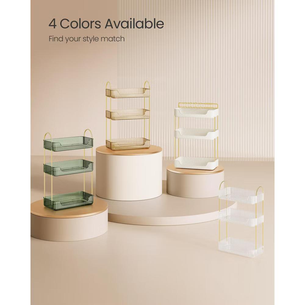 3-Tier Skincare Organizer with 2 Accessory Options, Adjustable Makeup and Jewelry Holder for Vanity Countertop - Image 6