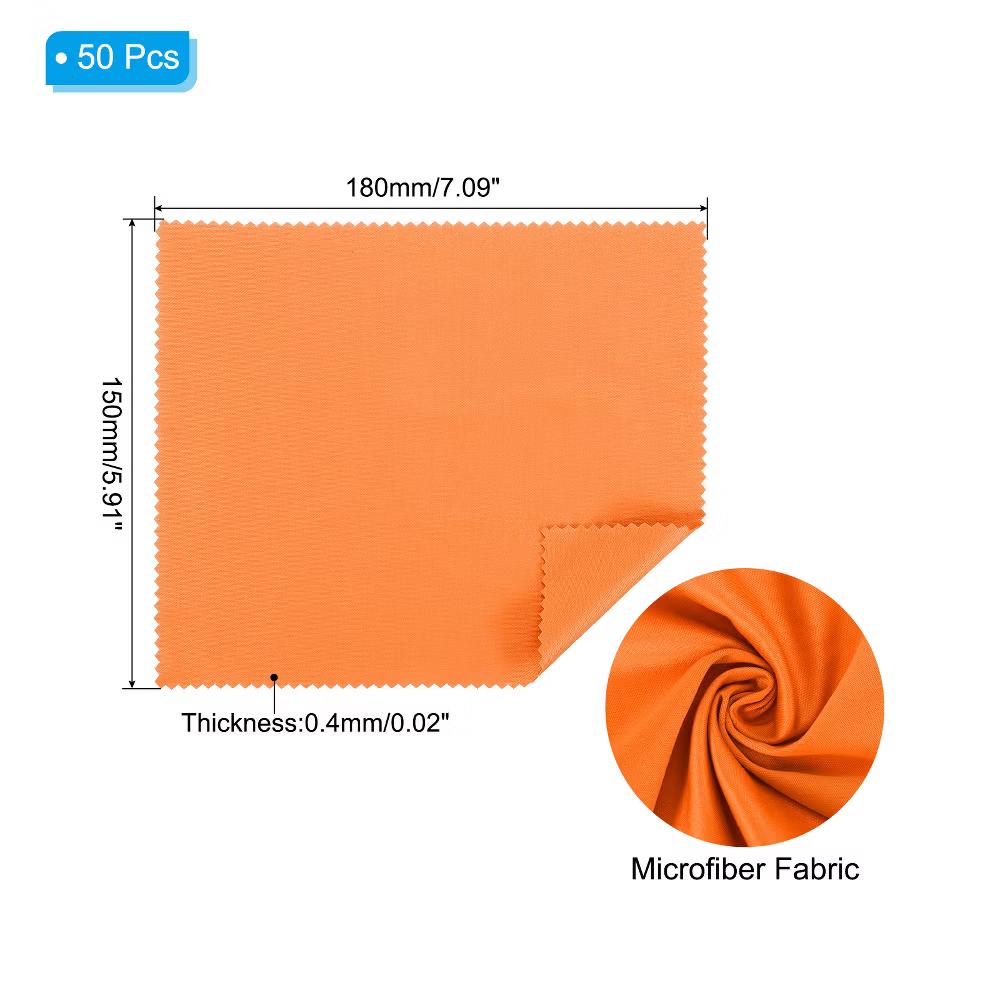Eyeglass Microfiber Soft Lightweight Cleaning Cloth 50 Pcs - Image 8