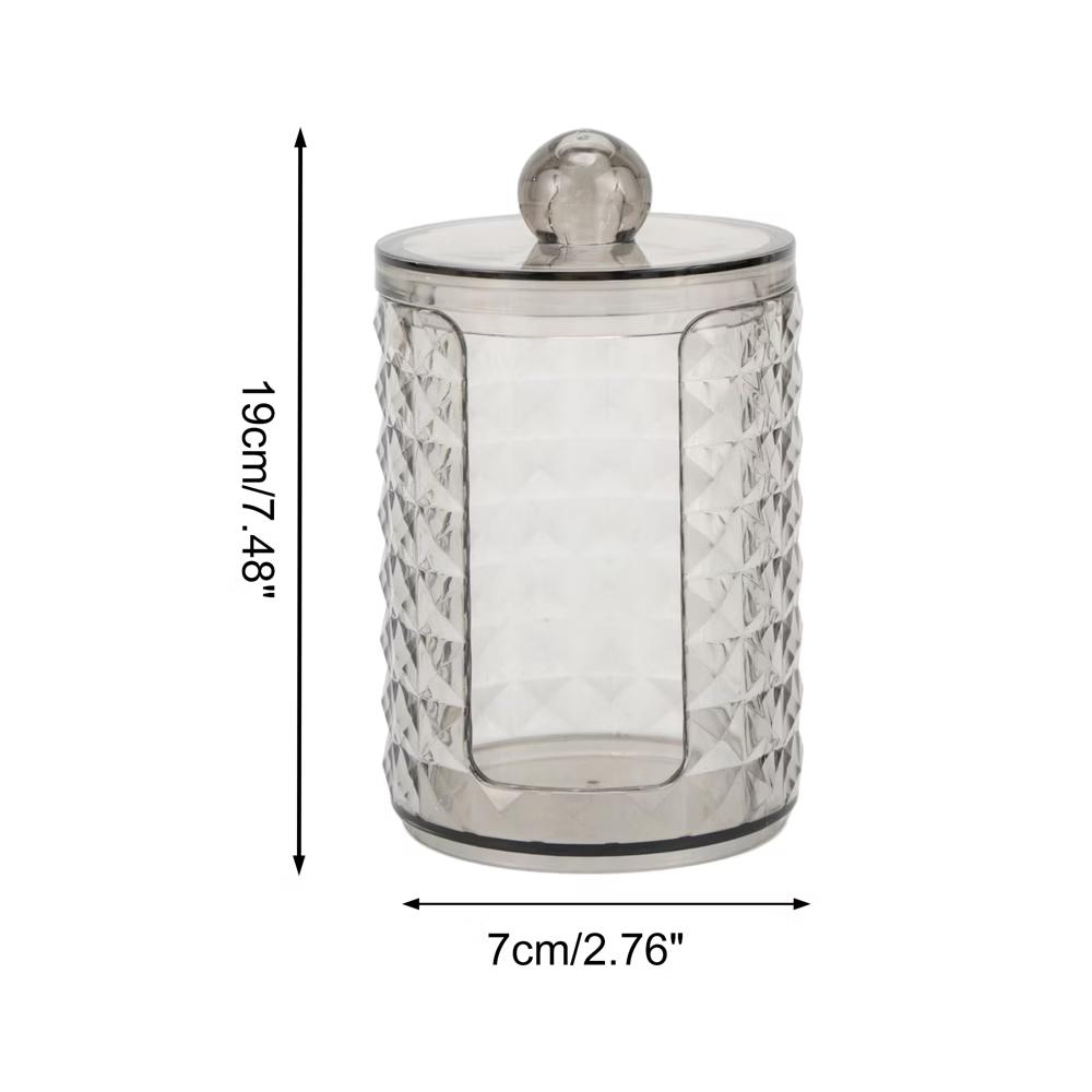 Compact Diamond-pattern Bath Canister 1 Pc - Image 8