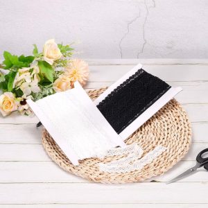 Heart Pattern Decorative Gift Wrapping DIY Crafts Lace Ribbon