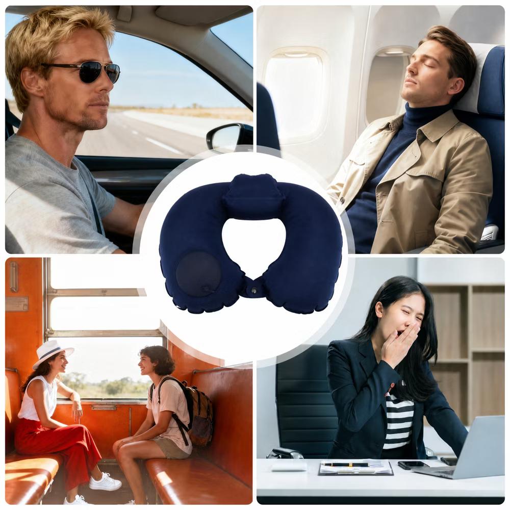 Comfortable Inflatable Travel Pillow 1 Pc - Image 12