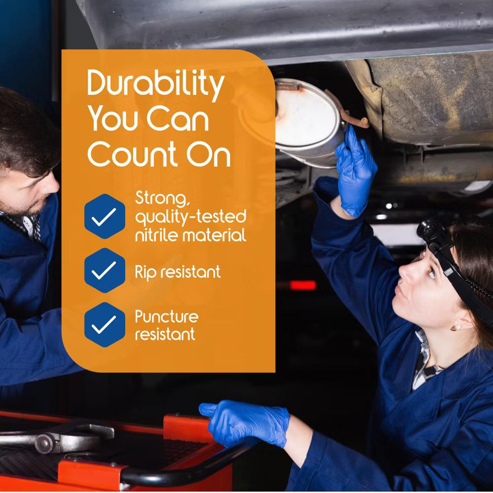 Inspire Nitrile Gloves | THE ORIGINAL Quality Stretch Nitrile Exam Cobalt Blue | Disposable Safety Gloves | 4.5 Gloves - Image 7