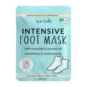 Que Bella Intensive Foot Mask: Moisturizing, Softening, Contains Shea Butter, Paraben-Free