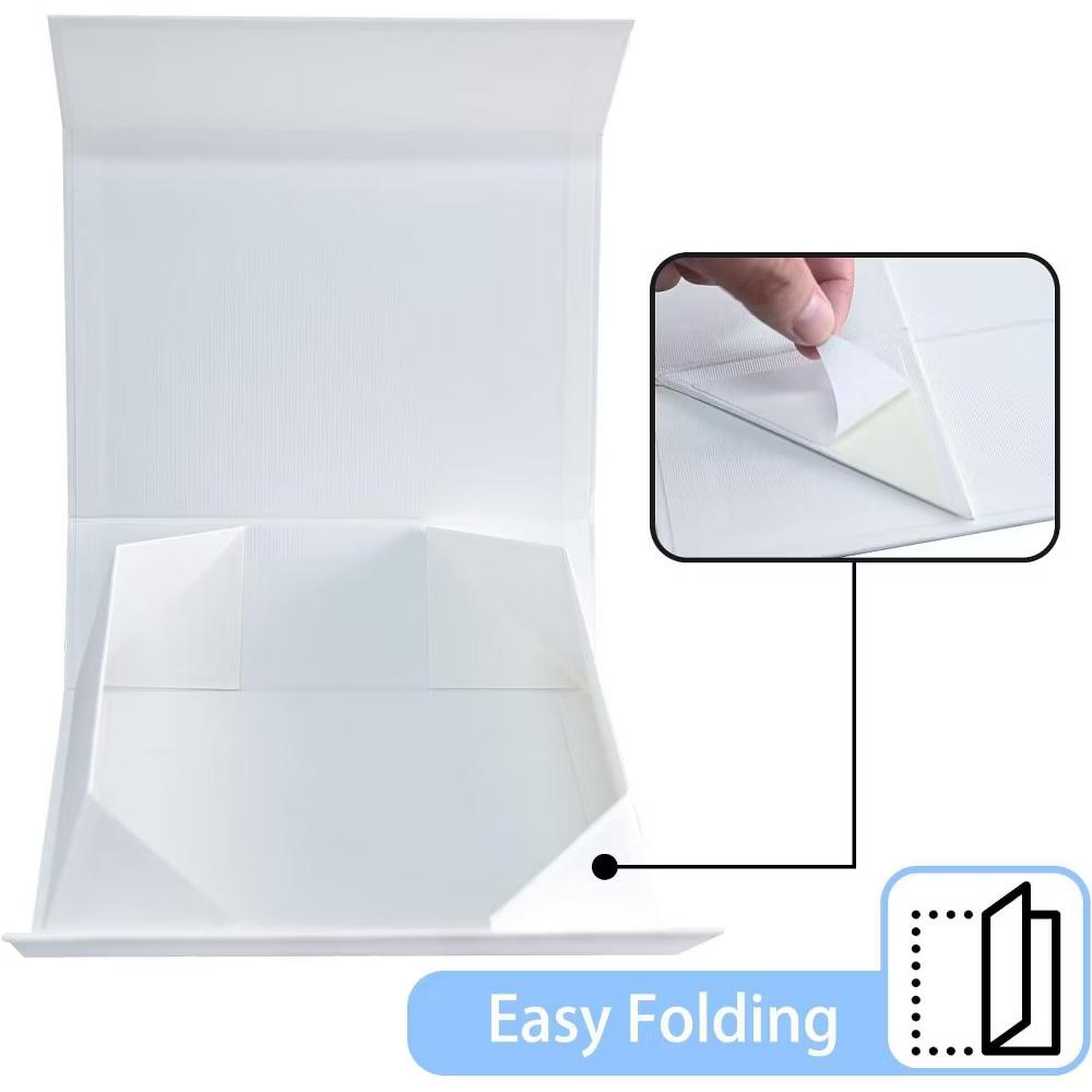 Green Gift Box 1 Pack 14 8.5 4.5 in Christmas Box with Lid Shredded Filler Ribbon Card for Wedding Birthday Anniversary - Image 5
