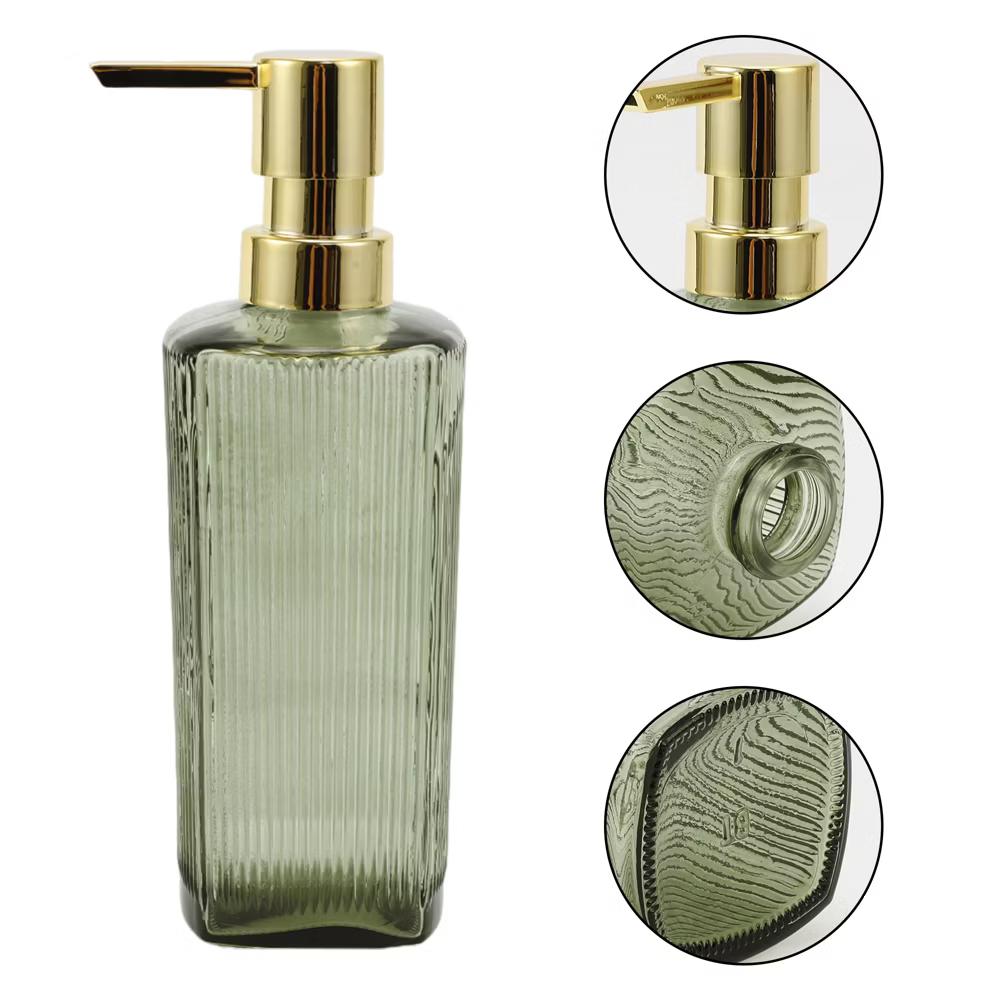 Classic Vertical Lines Soap Pump Dispenser for Bathroom 350ml 1 Pc - Image 41
