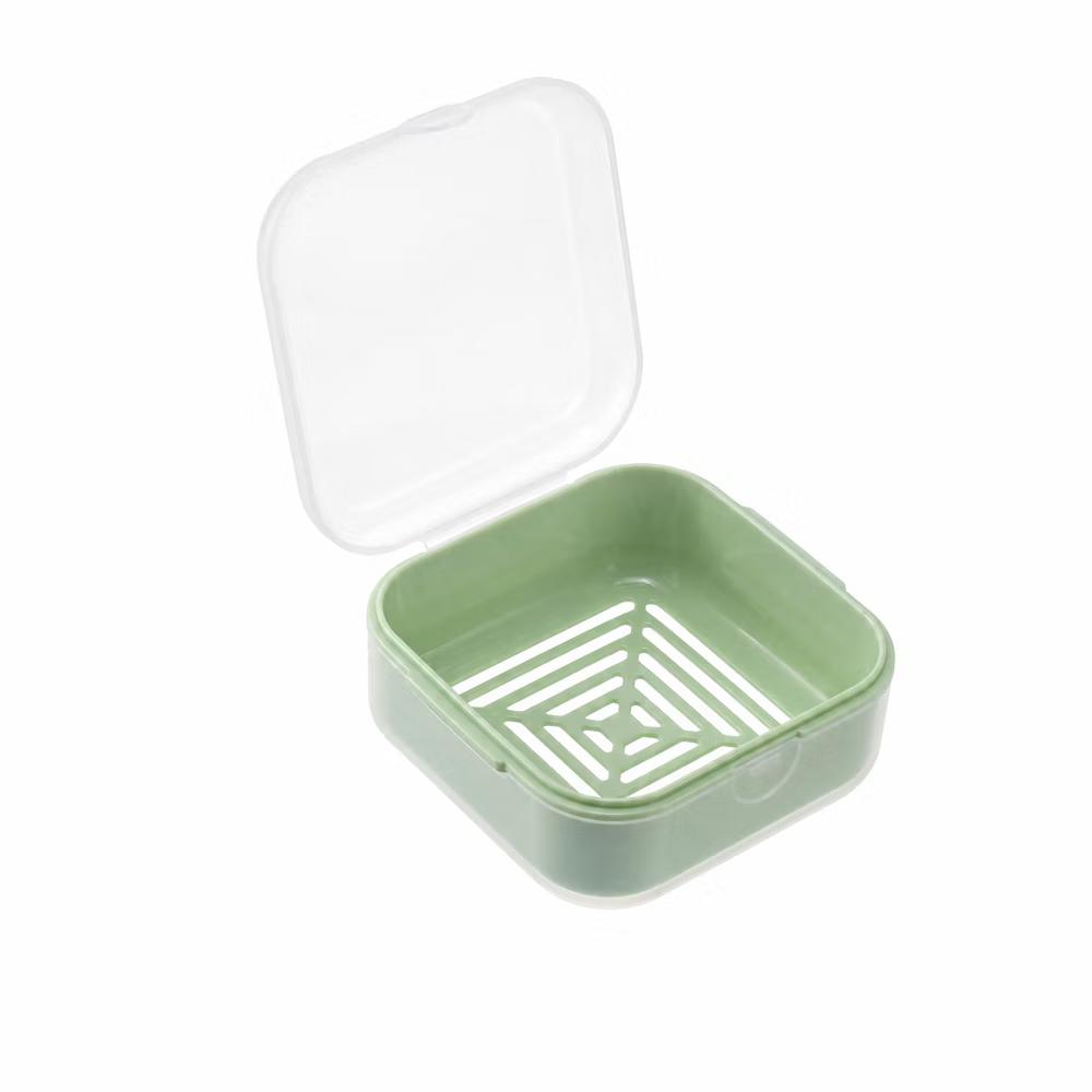 Square Double-layer Drain Soap Dish 1 Pc - Image 16