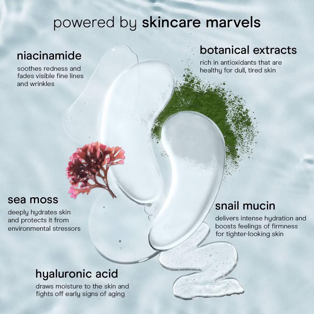 Baebody Snail Mucin Under Eye Masks - 6ct: Paraben-Free, Sulfate-Free, Vegan, With Hyaluronic Acid - Image 4