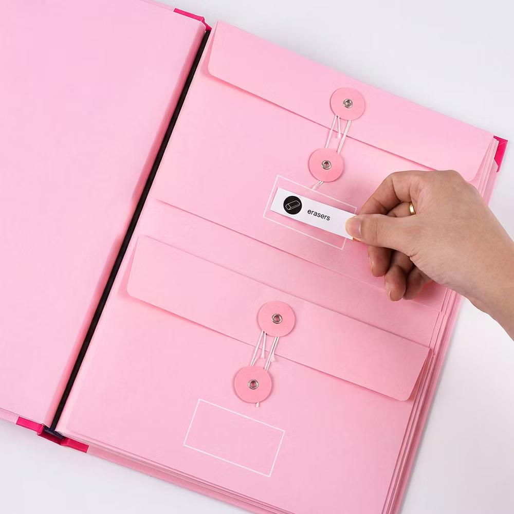 10-Pocket Expanding File Folder Organizer – A4/Letter Size Accordion Document Holder with Elastic Closure & Labels – Durable Acid-Free Paper - Image 11