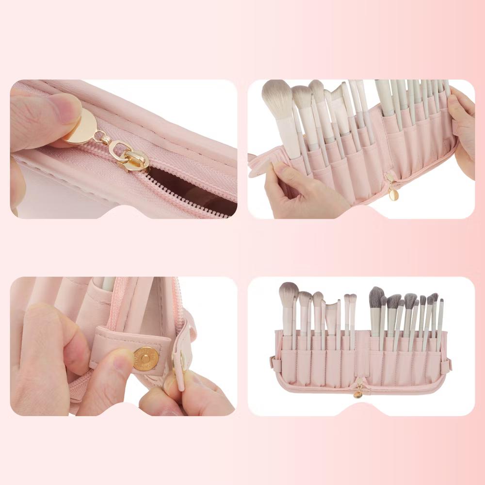 Waterproof Stand-Up Makeup Brush Bag 1 Pc - Image 9