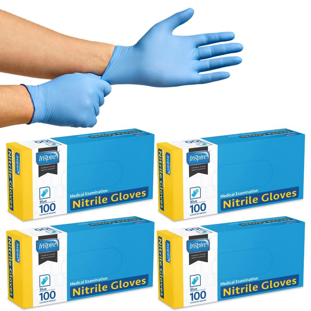 Inspire Nitrile Exam Gloves | THE ORIGINAL Quality Stretch Nitrile | 4.5 Gloves Disposable Latex Free Medical EMT - Image 8