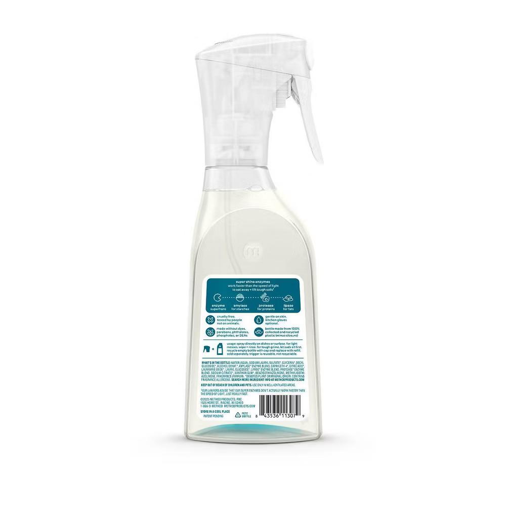 Method Super Shine Foaming Dish Spray Powered By Enzymes Dewy Daze - Image 8