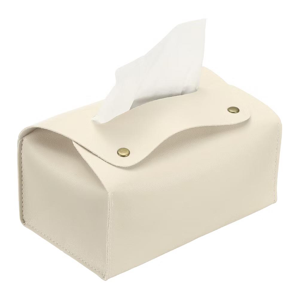 PU Leather Home Car Office Decorative Tissue Box Holder - Image 6