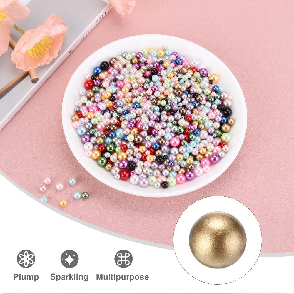 No Hole ABS Round Faux Pearl for Vase Fillers DIY Home Decoration 800 Pcs - Image 13