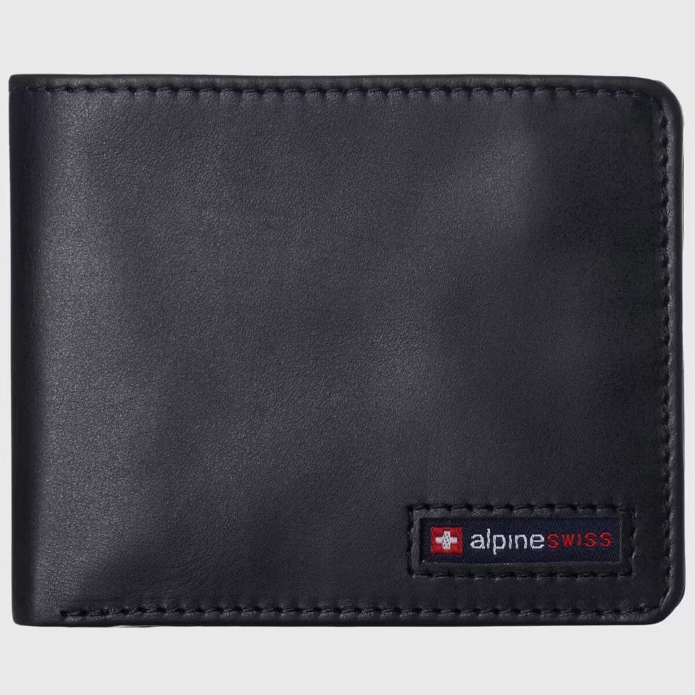 Alpine Swiss Connor Executive Bifold Wallet | Business Passcase for Men | Premium Leather | Dual ID Windows | RFID Blocking | Gift Box Included - Image 11