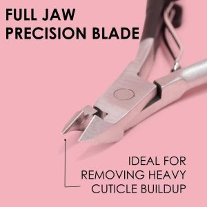 JAPONESQUE Cuticle Nipper Soft Touch: Stainless Steel, Nail Care, Includes Cuticle Clipper