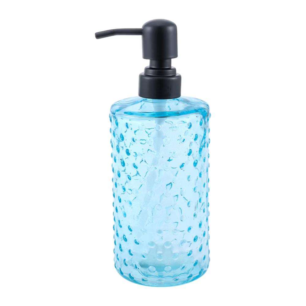 Elegant Polka Dot Pattern Soap Pump Dispenser for Bathroom 16.9oz 1 Pc - Image 7