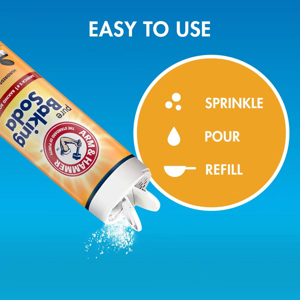 Arm & Hammer Baking Soda Shaker Air Freshener - 12oz: Solid Form, Non-Powered, Scented