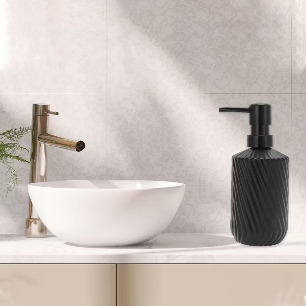 Durable Cylinder Twill Lines Soap Dispenser 1 Pc - Image 3
