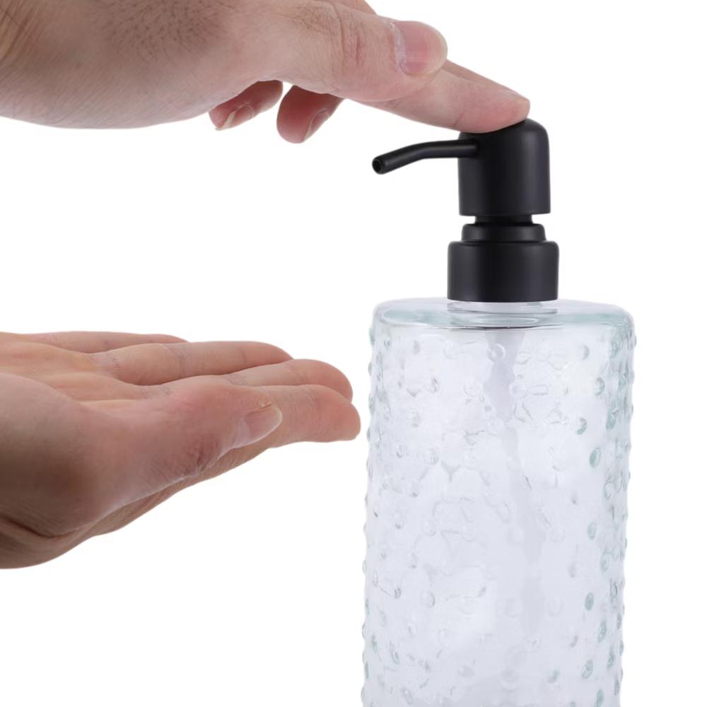 Elegant Polka Dot Pattern Soap Pump Dispenser for Bathroom 16.9oz 1 Pc - Image 18