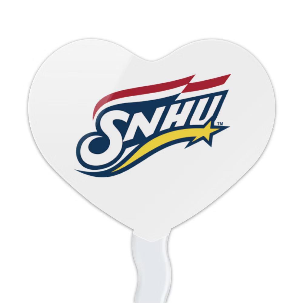 Southern New Hampshire University Primary Logo Heart Love Cupcake Picks Toppers Decoration Set of 6