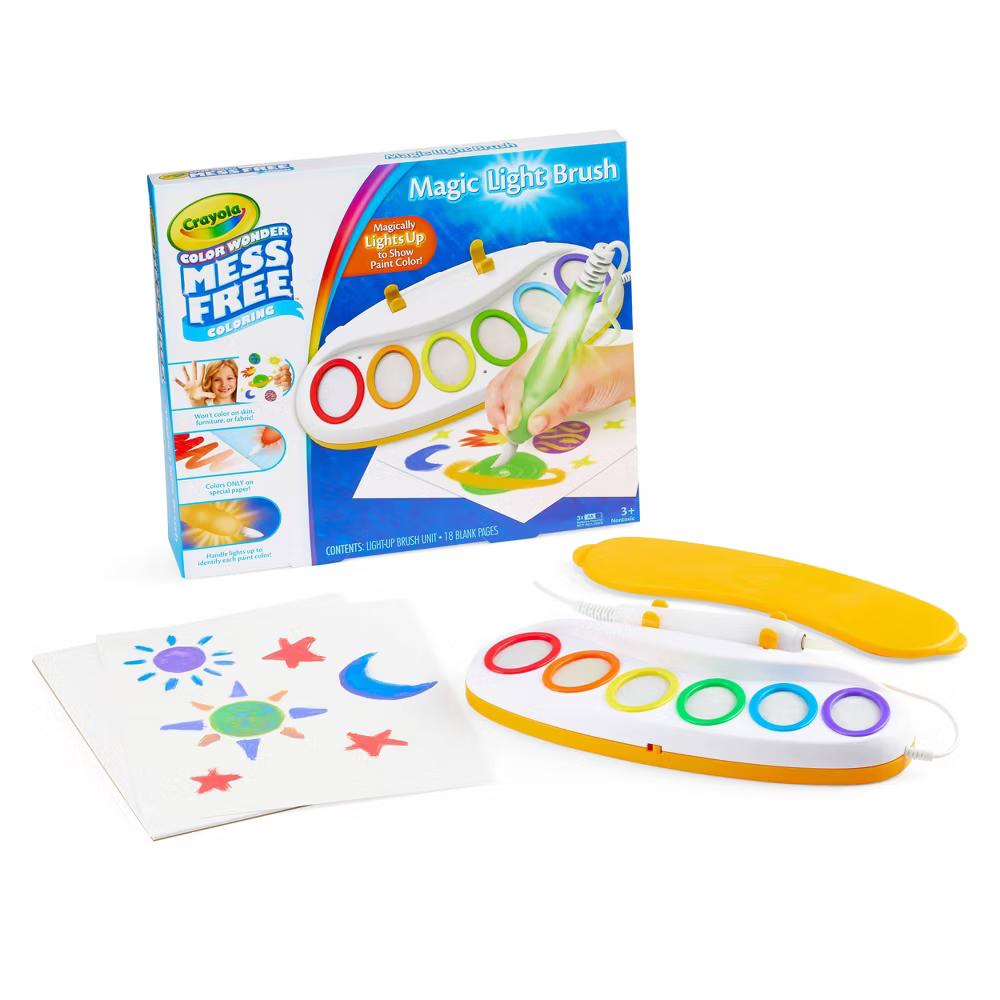 Color Wonder Magic Light Brush and Drawing Pad: Kids Painting Kit, Non-Toxic, Creative Art Set, Requires 3 AA Batteries - Image 2